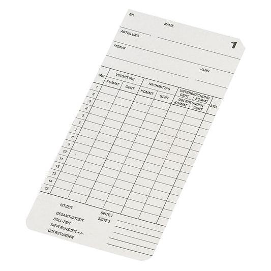 Bürk STEMPELKARTE TYP 2-6 1P.=500 (B01820339500)
