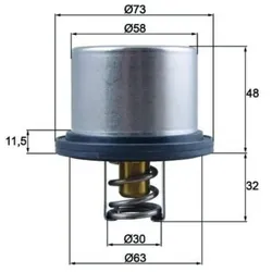 Thermostat Kühlmittel MAHLE THD 5 75