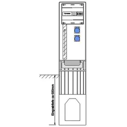 GSAB Elektrotechnik Festplatzverteiler 32S1400FP2CE16