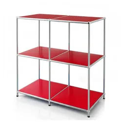 Floordirekt Metallregal   Concept Epure MK-027   Offenes 3-stöckiges Sideboard & Ablageregal