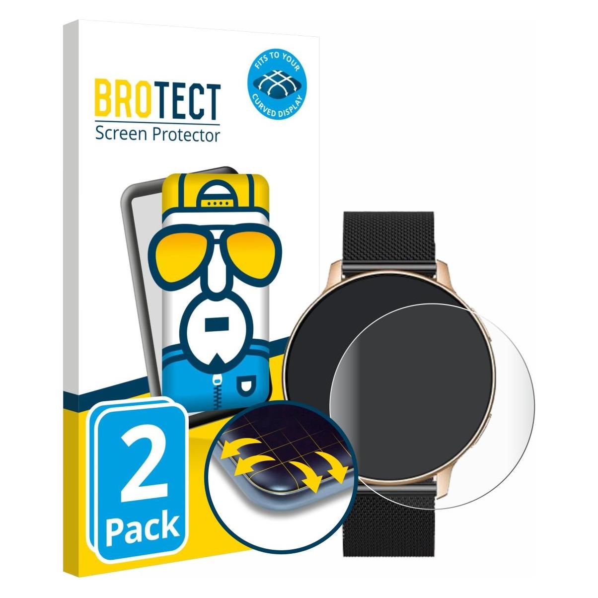 Brotect Fullscreen für Aimiuvei S53 1.32" Schutzfolie Displayschutz Folie Klar Transparent (5161487)