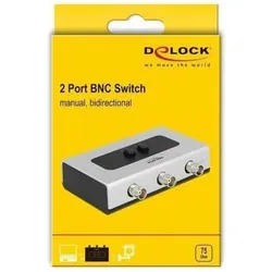 Delock 2Port BNC Switchbox, Switch Box