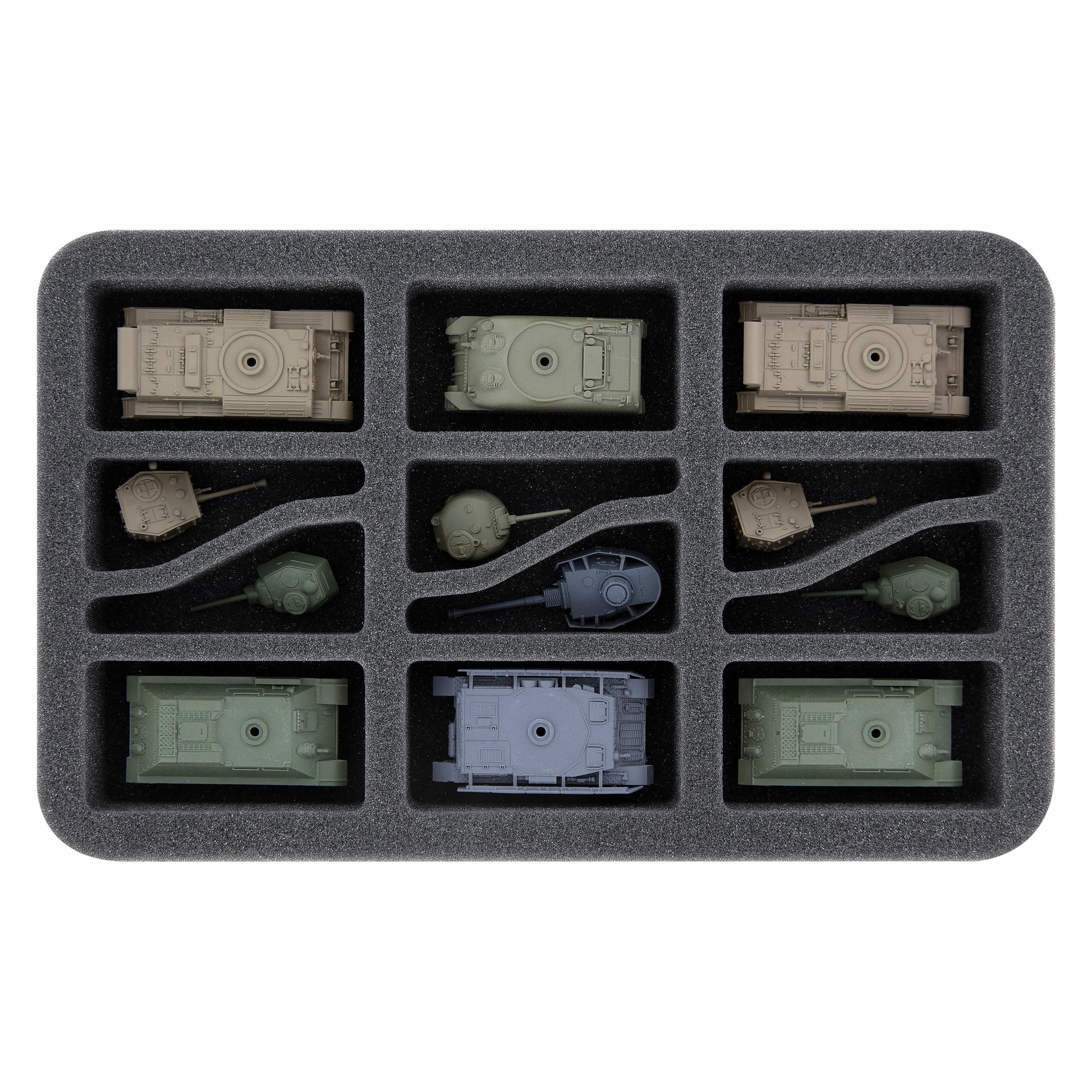 Feldherr HS035A017 - Schaumstoffeinlage für Flames of War 6 Panzer (Schaumstoff) (HS035A017)