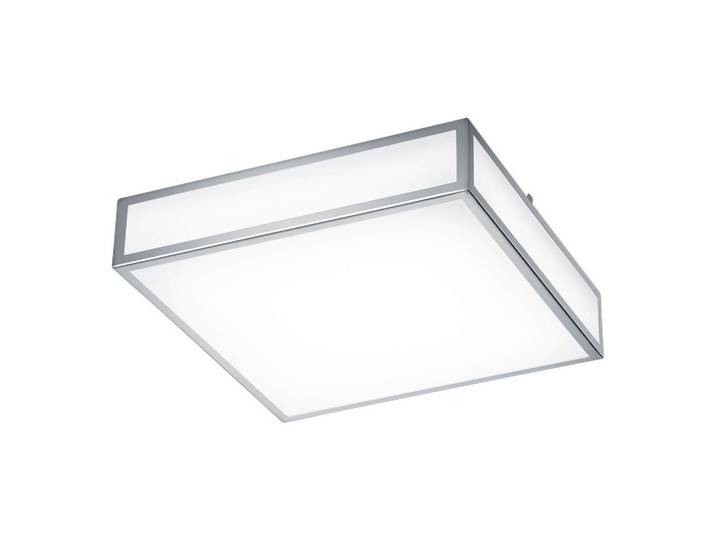 Helestra Led-Badezimmer-Deckenleuchte Zelo, Chromfarben, Metall, 30x8x30 cm, Lampen & Leuchten, LED Beleuchtung, LED-Deckenleuchten