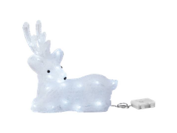 LIVARNO® Figurine décorative LED « Biche/Père Noël » / Figurines décoratives LED « Rennes » (chevreuil)
