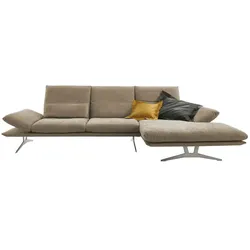 KOINOR Ecksofa aus Flachgewebe Francis , beige , Maße (cm): B: 314 H: 93 T: 159.0