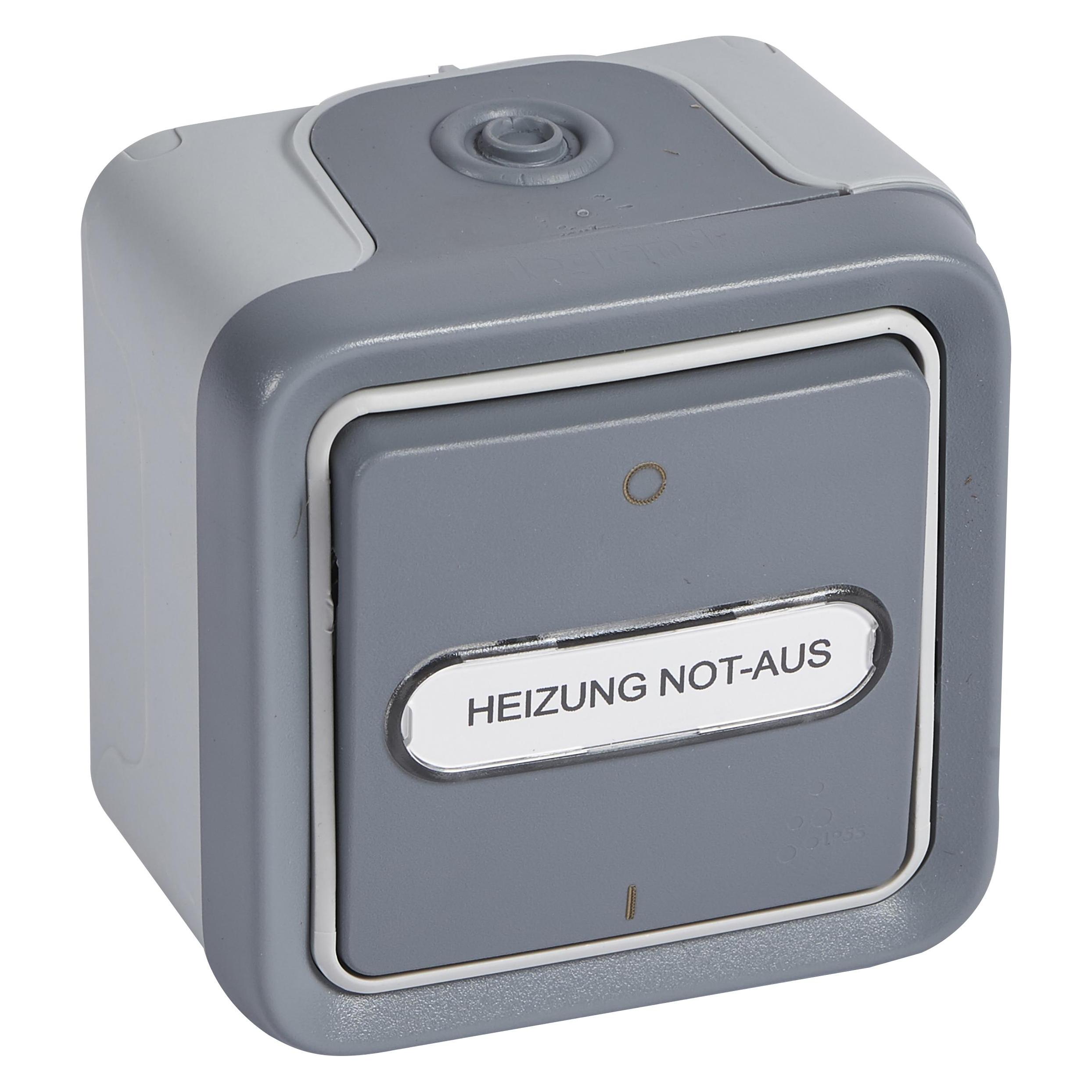 Legrand Plexo Classic Feuchtraum Aufputz Heizung Not-Aus 2-polig (069726)