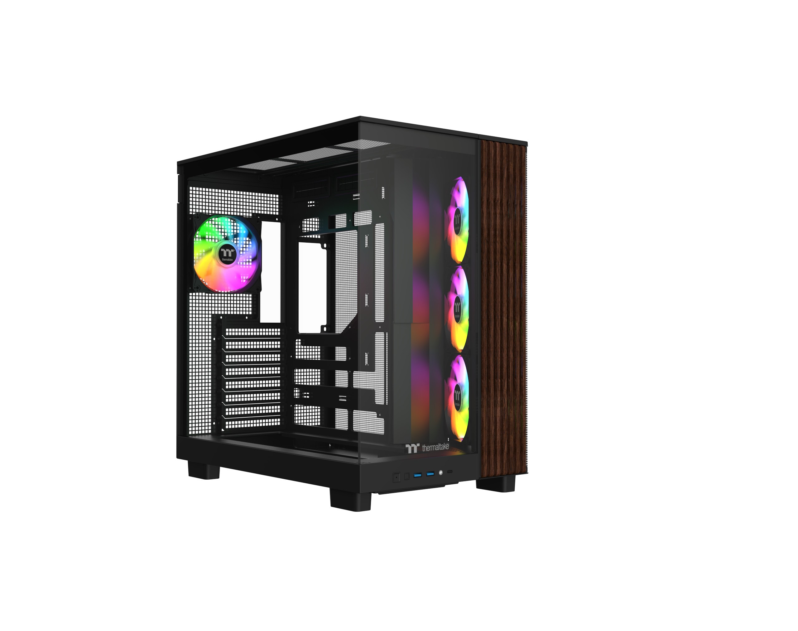 Thermaltake View 380 XL Gaming PC Gehäuse Midi-Tower Black Seitenfenster