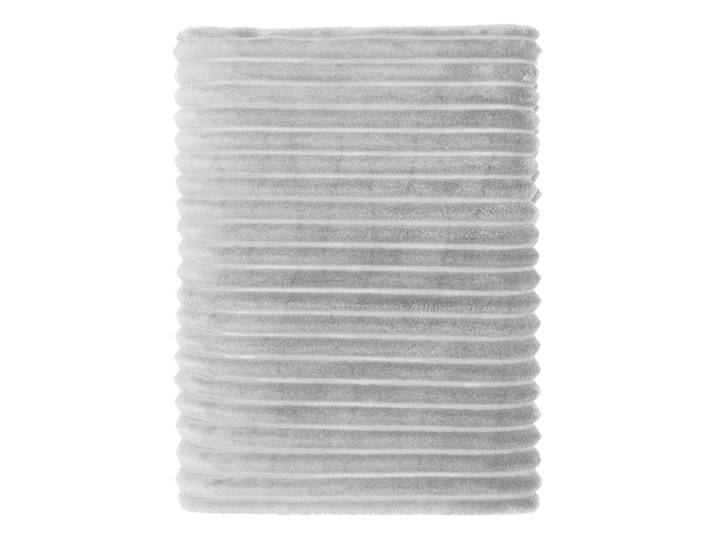 Plaid cocooning côtelé 150x200 gris clair