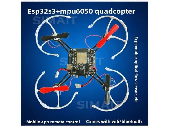 Quadricoptère Open Source ESP32-S3, Modèle d'Avion Télécommandé ESP-Drone avec Wifi et Capteur Mpu6050