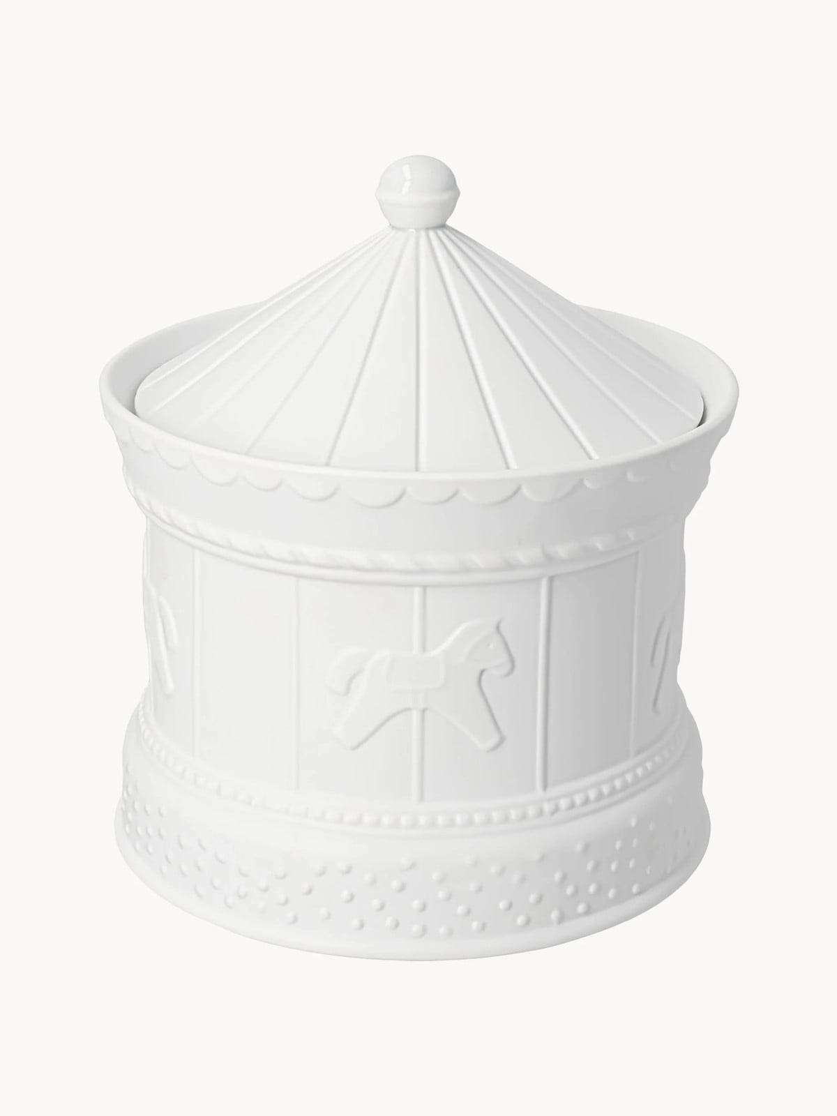 Handgemaakte porseleinen opbergpot Carousel Räder