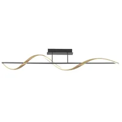 Q SMART HOME LIGHTS LED-Deckenleuchte Q-Swing Alu, Eisen, Stahl & Metall Gold Messing