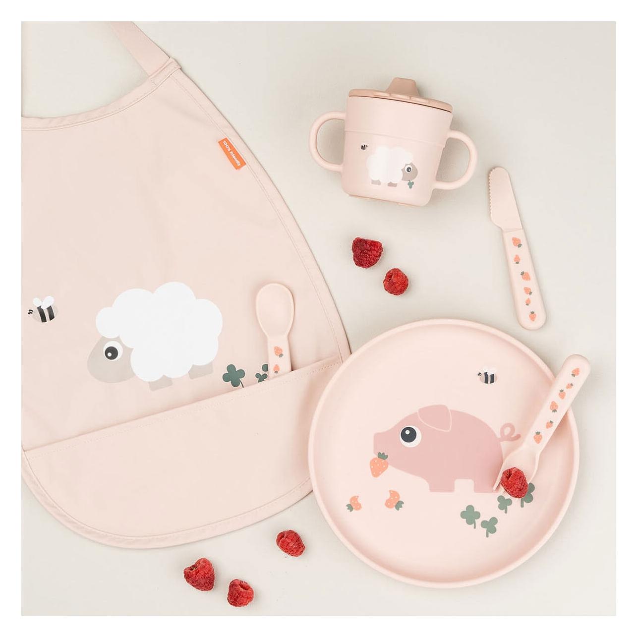 Done by Deer Kinderteller & Breischalen Esslern-Teller Foodie - Tiny Farm - Powd (1756831)