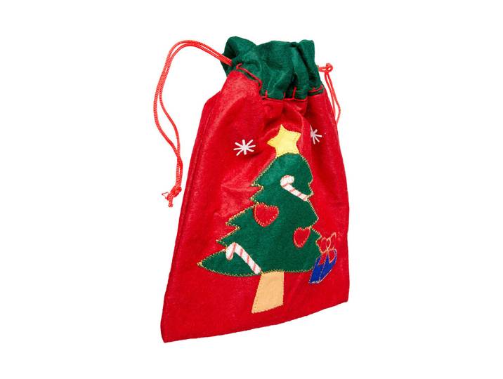 Chlaussack rot mit Tannenbaum