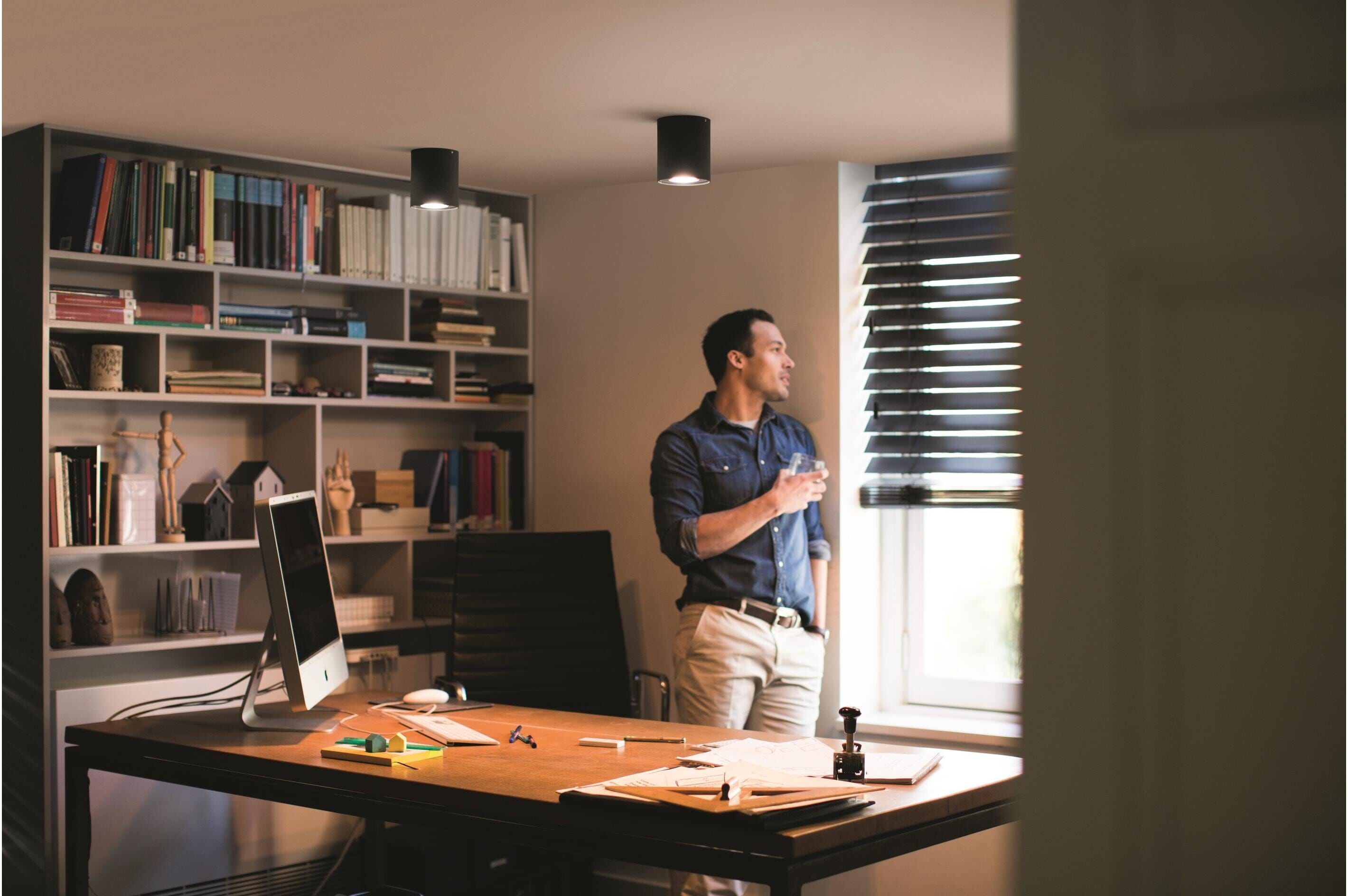 Philips HUE LED Deckenleuchte "Pillar erw. GU10", schwarz, Leuchten, LED Deckenleuchte schwarz Einheitsgröße