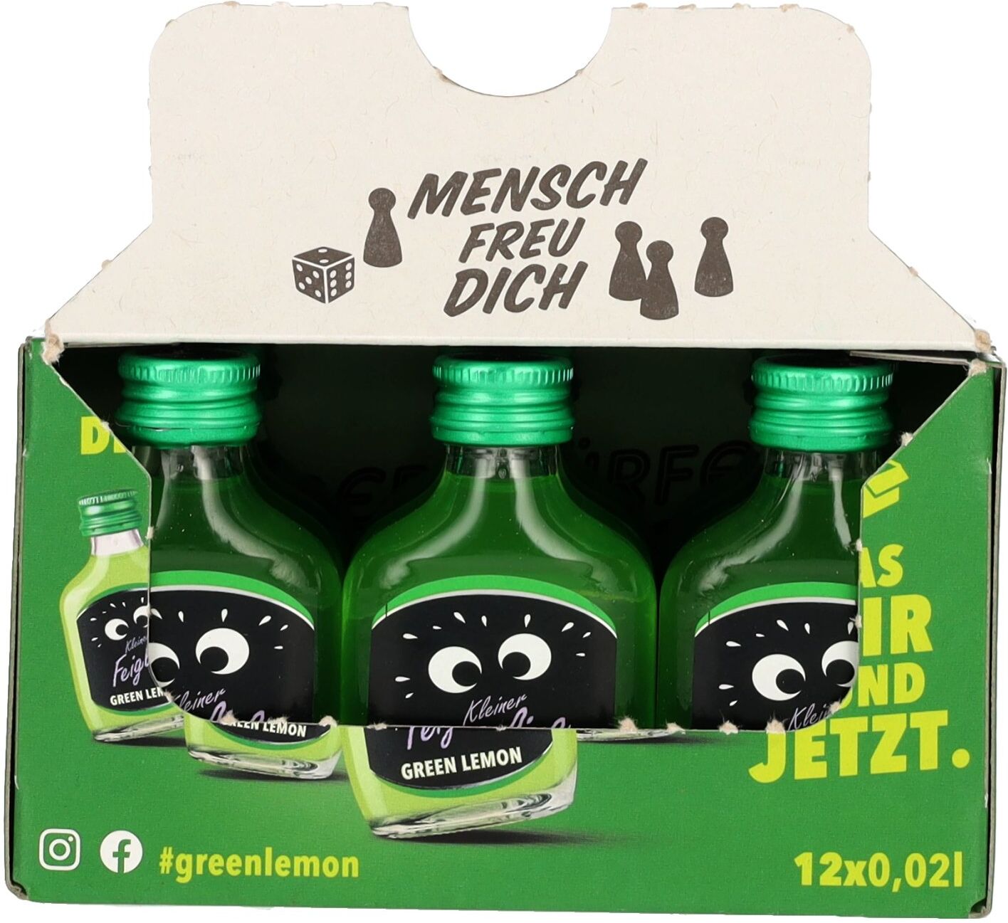 Kleiner Feigling Green Lemon 15% Vol. 12x0,02l