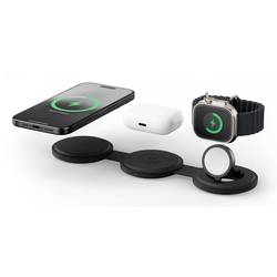 Satechi Induktions-Ladegerät Satechi OntheGo 3-in-1 Wireless Charger ST-QTG31K Schwarz