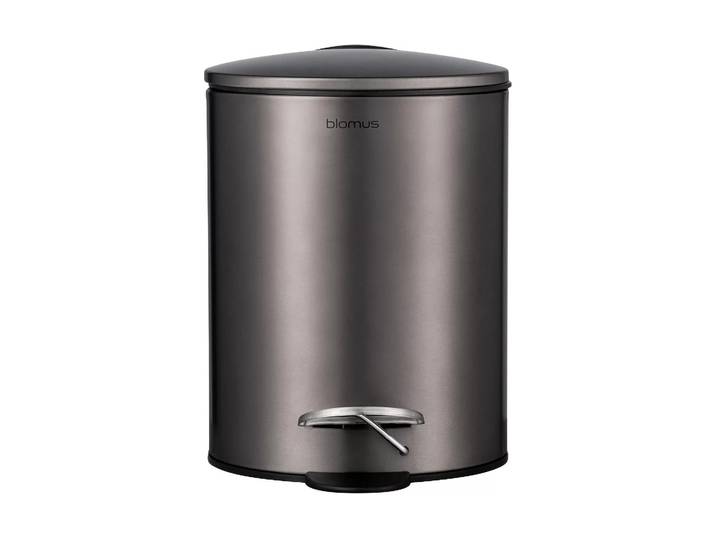 Mülleimer BLOMUS Tubo 3 l , silber (silberfarben), Mülleimer, Mülleimer