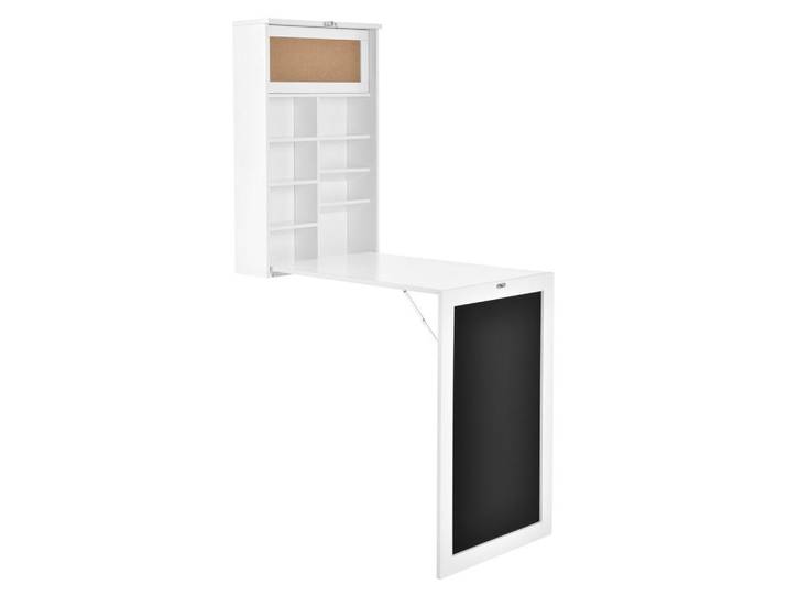 [en.casa] Wandklapptisch Kläppen, Weiß, 50x156x91.5 cm, Esszimmer, Esstische