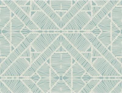 York Wallcoverings Diamond Macrame Aqua Wallpaper