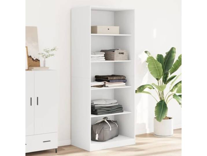 HKLGBVCR Kleiderschrank, weiß, 80 x 50 x 200 cm, Holz