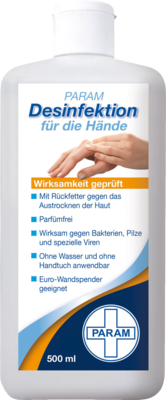 Param GmbH HÄNDEDESINFEKTION flüssig Spenderflasche Param 500 ml 11886171