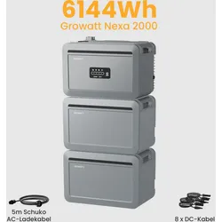 Growatt NEXA 2000 All-in-One Speicher für Balkonkraftwerke, by Powerness - Growatt NEXA 2000 + 2x Erweiterungsakku | 6144Wh / Selbstabholung