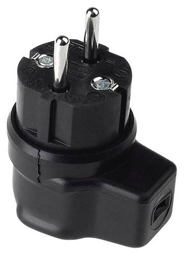 Bachmann 740.017 Schutzkontaktstecker Vollgummi 250 V Schwarz IP44