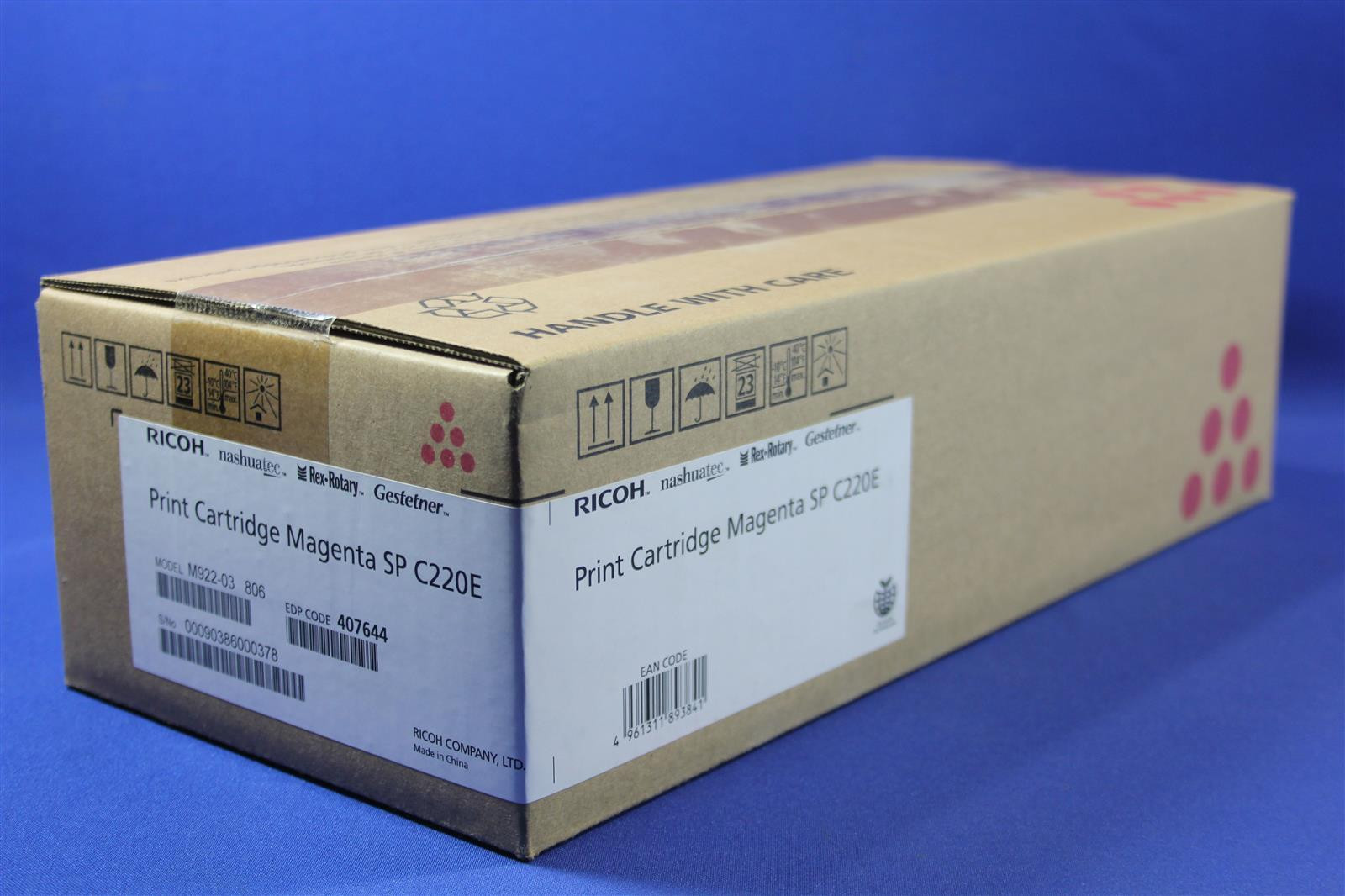 Ricoh Magenta Tonercartridge voor SP C220/240 met een opbrengst van 2.000 pagina's