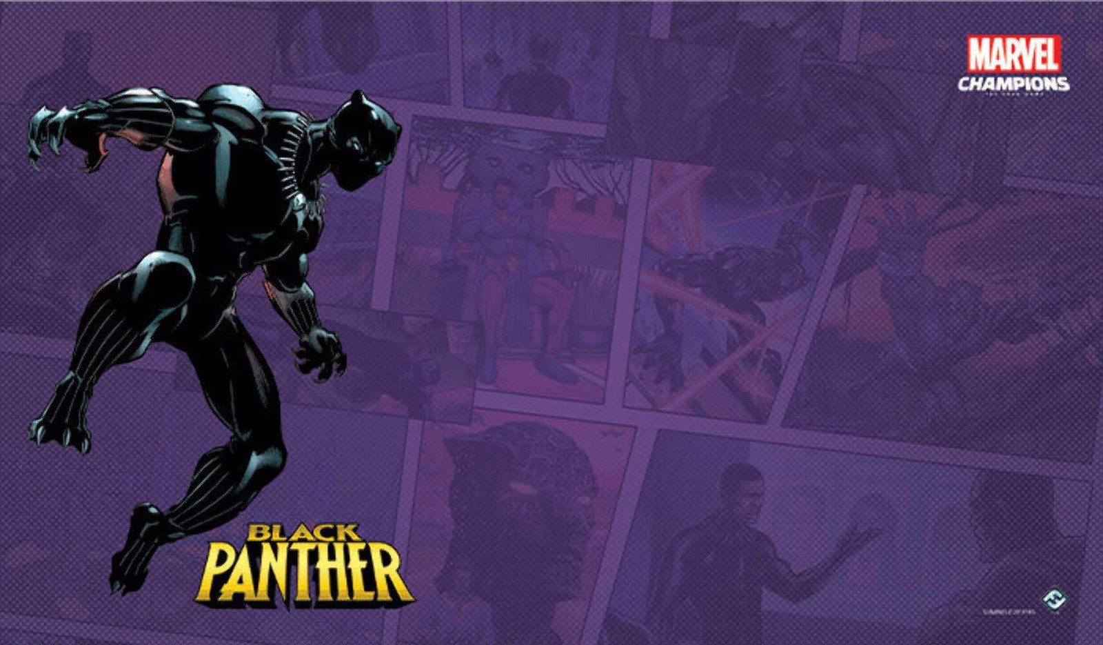 Marvel Champions Black Panther Speelmat van Fantasy Flight Games