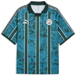 Puma, Herren, Fussballtrikot, MCFC KING Retro Jersey (L), Blau