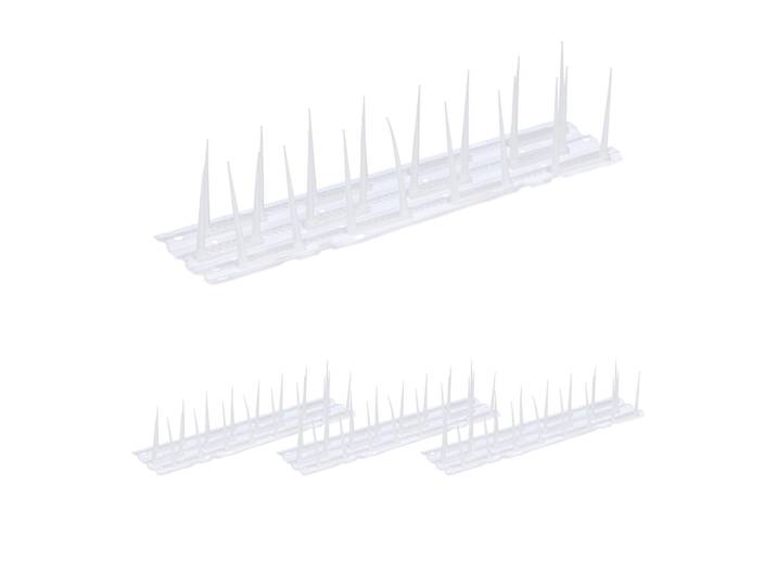 Vogelabwehr Spikes 4er-Set Weiss-Transparent