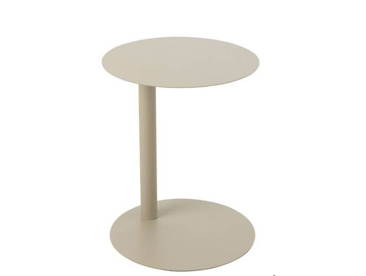 J-Line table d'appoint Rond - métal - beige
