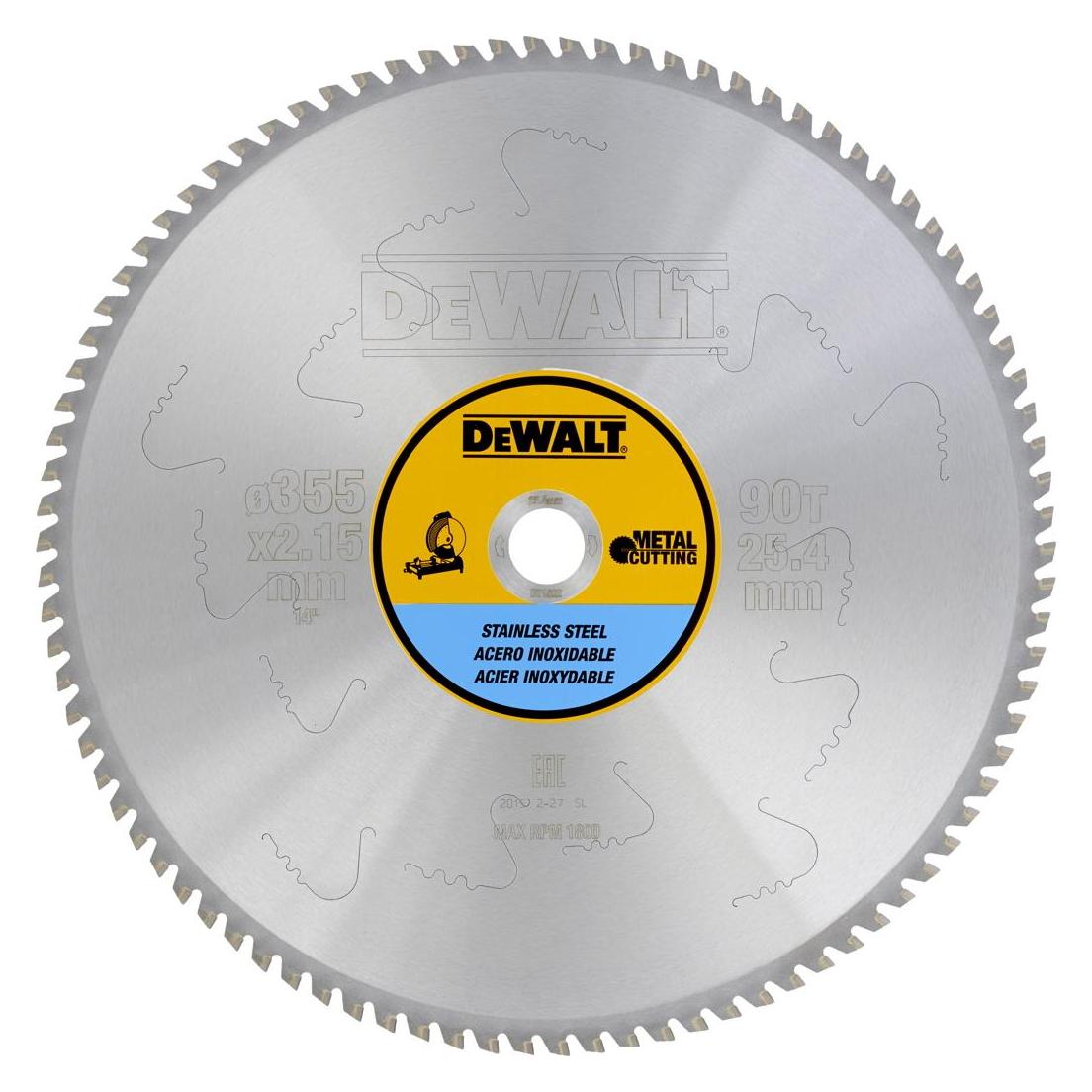 DeWalt Ø 355mm MetallKreissägeblatt 25.4mm (DT1922-QZ)