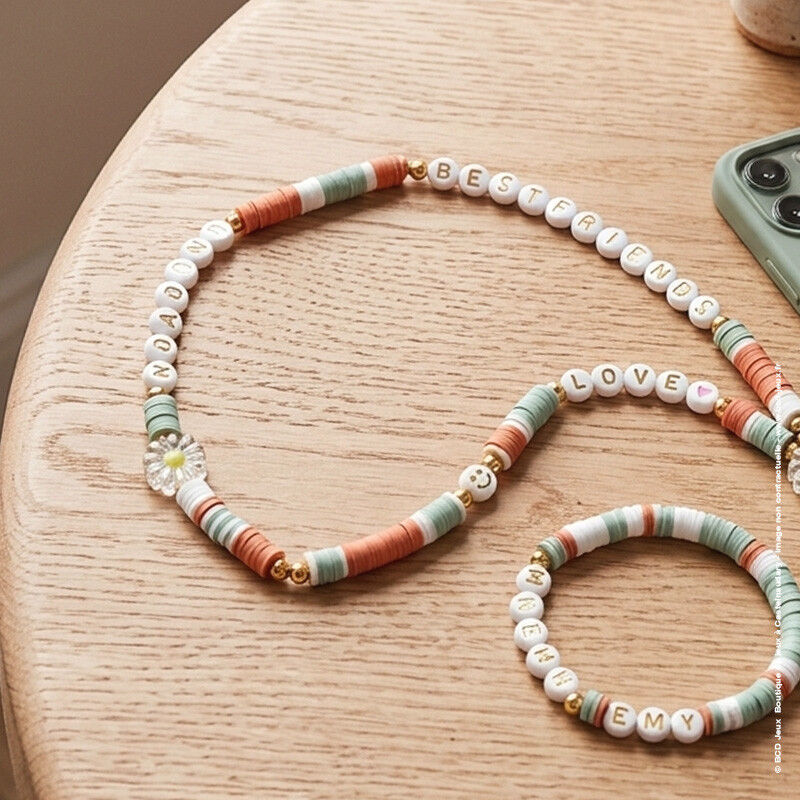 Coffret Mon duo de bijoux : 1 bracelet + 1 bijou de téléphone - Auzou