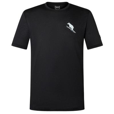 super.natural - Little Flear Tee - Merinoshirt Gr XXL schwarz