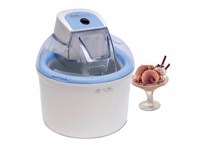 Primotecq Gelatino Mini Glacémaschine – Glacemaschine/Eismaschine – weiss