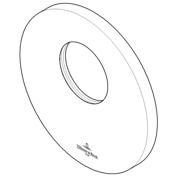Dornbracht Abdeckung xTOOL Thermo - 091102160-00 chrom