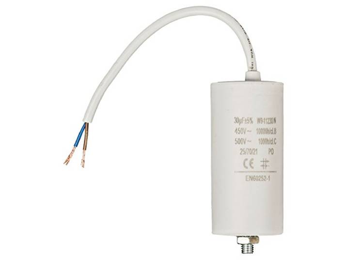 Fixapart condensator 30.0Uf / 450V + kabel