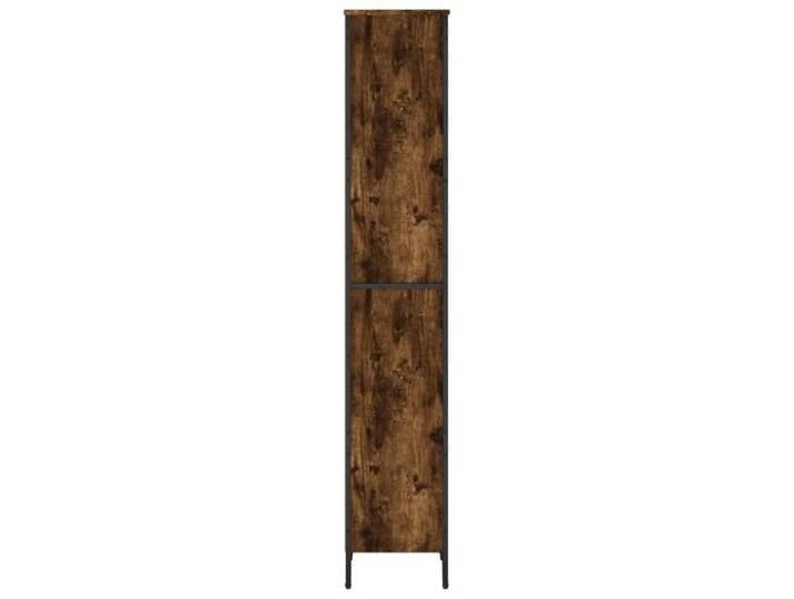 Maison Soldes MEUBLE Étagère chêne fumé 50x31x169cm bois d'ingénierie - Multi-Rangement - armoire à livres -