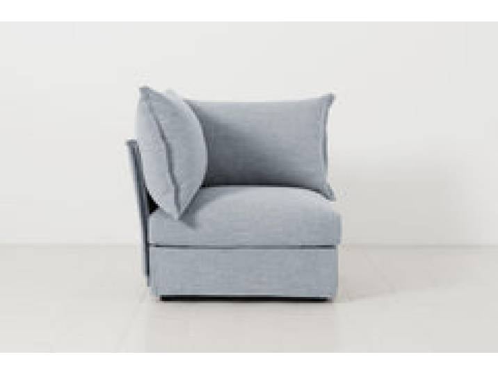 Eckmodul für modulares Sofa Model 06, Meerglasblau