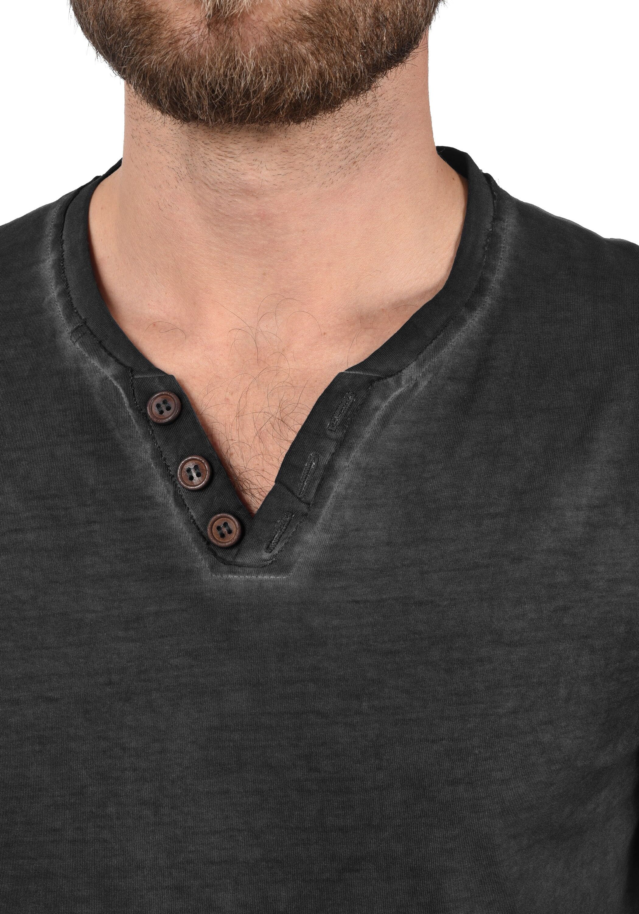 !solid V-Shirt SOLID "V-Shirt SDTinox", Herren, Gr. S, schwarz, Obermaterial: 100% Baumwolle CO., Shirts V-Shirt