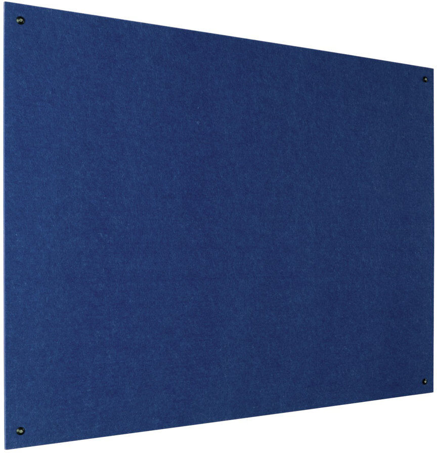 Symple Stuff Wall Mounted Reversible Bulletin Board Blue 120cm H x 180cm W