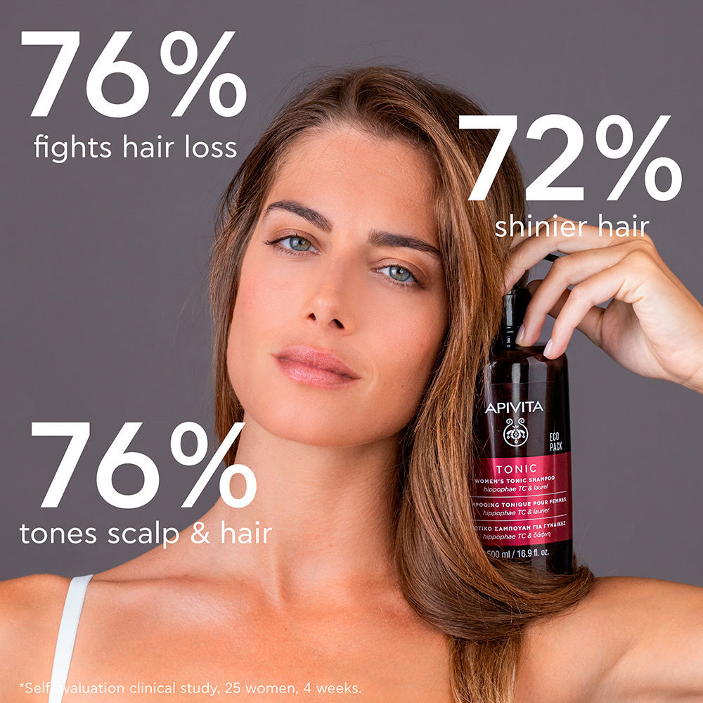 Apivita Shampoing tonifiant femme Ecopack 500 ml