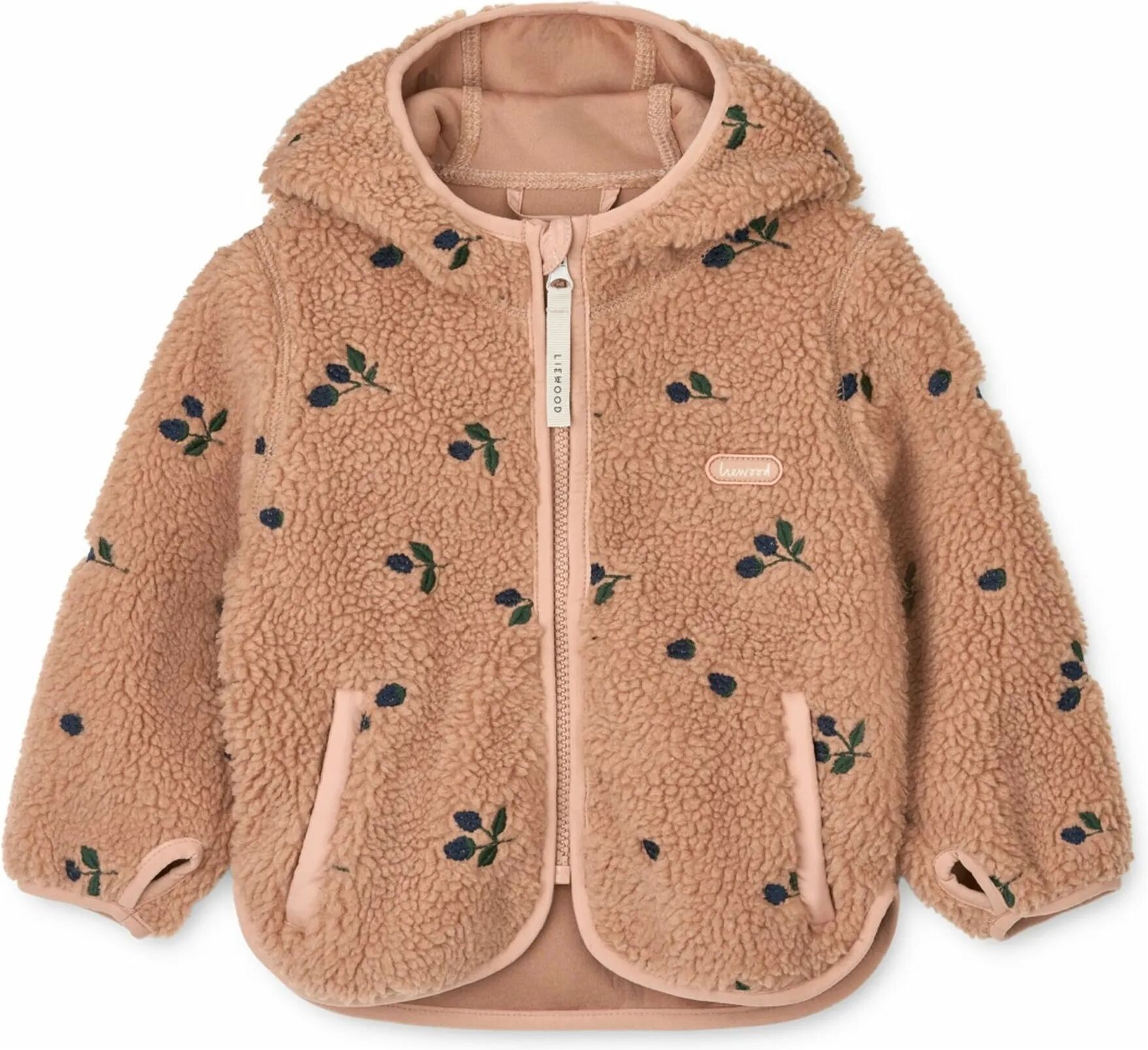 Liewood Veste Façon Sherpa Capuche Oreilles Mara Vieux Rose 3 ans
