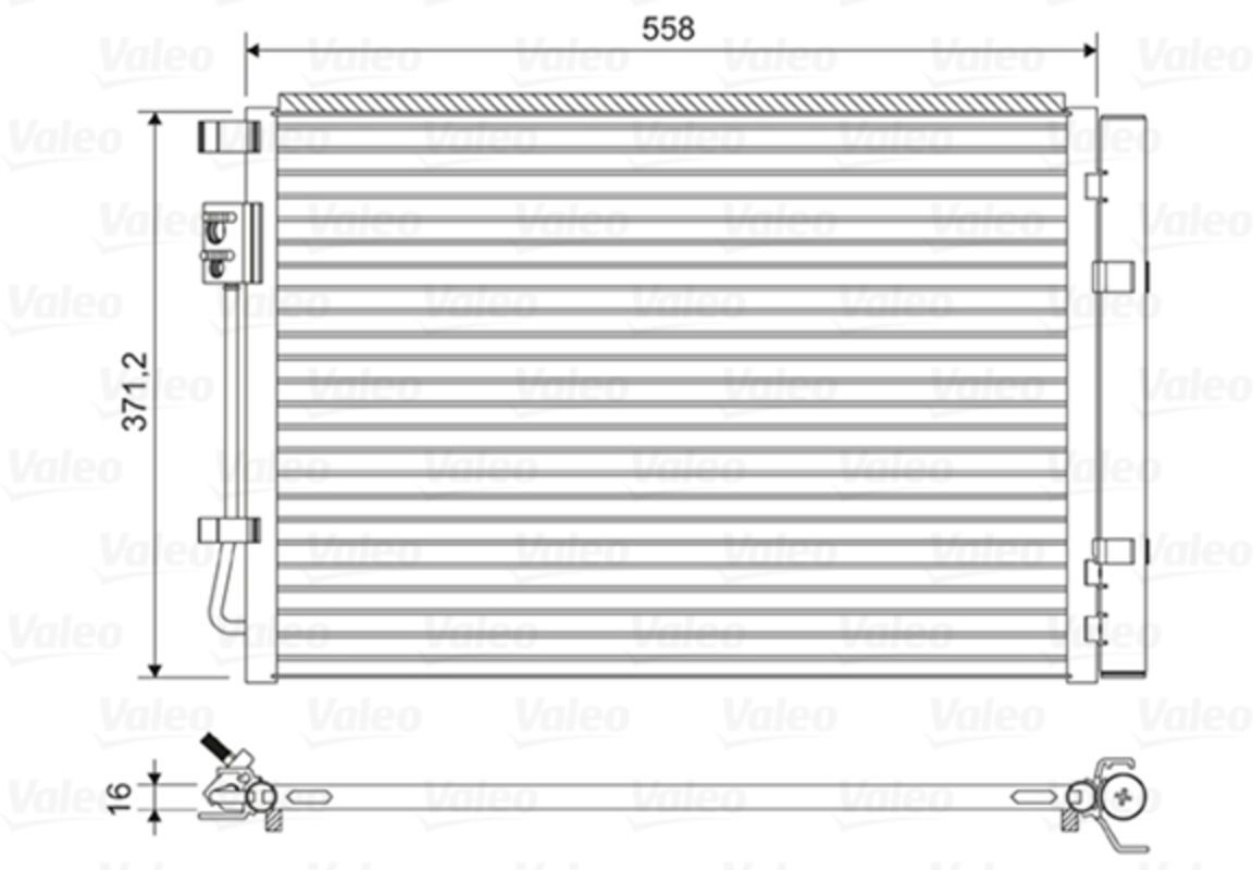 Condenseur, climatisation VALEO 822597