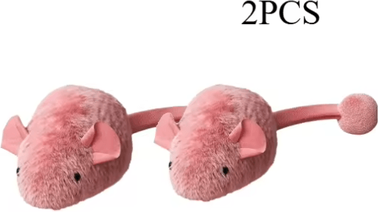 Inspire Picks Interactive Plush Mouse Cat Toys Self Playing Chew And Play Toys For Indoor Kittens 2pcs