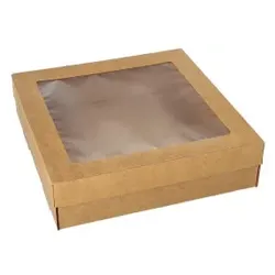 Starpak 25 Transport- und Catering-Kartons, Pappe eckig 6 cm x 22,5 cm x 22,5 cm braun