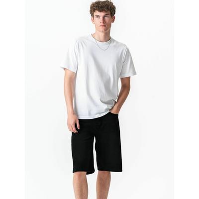 Shorts TEESHOPPEN "TEESHOPPEN Shorts Denim shorts", Herren, Gr. 29, Normalgrößen, schwarz, Obermaterial: 100% Baumwolle, Hosen Shorts