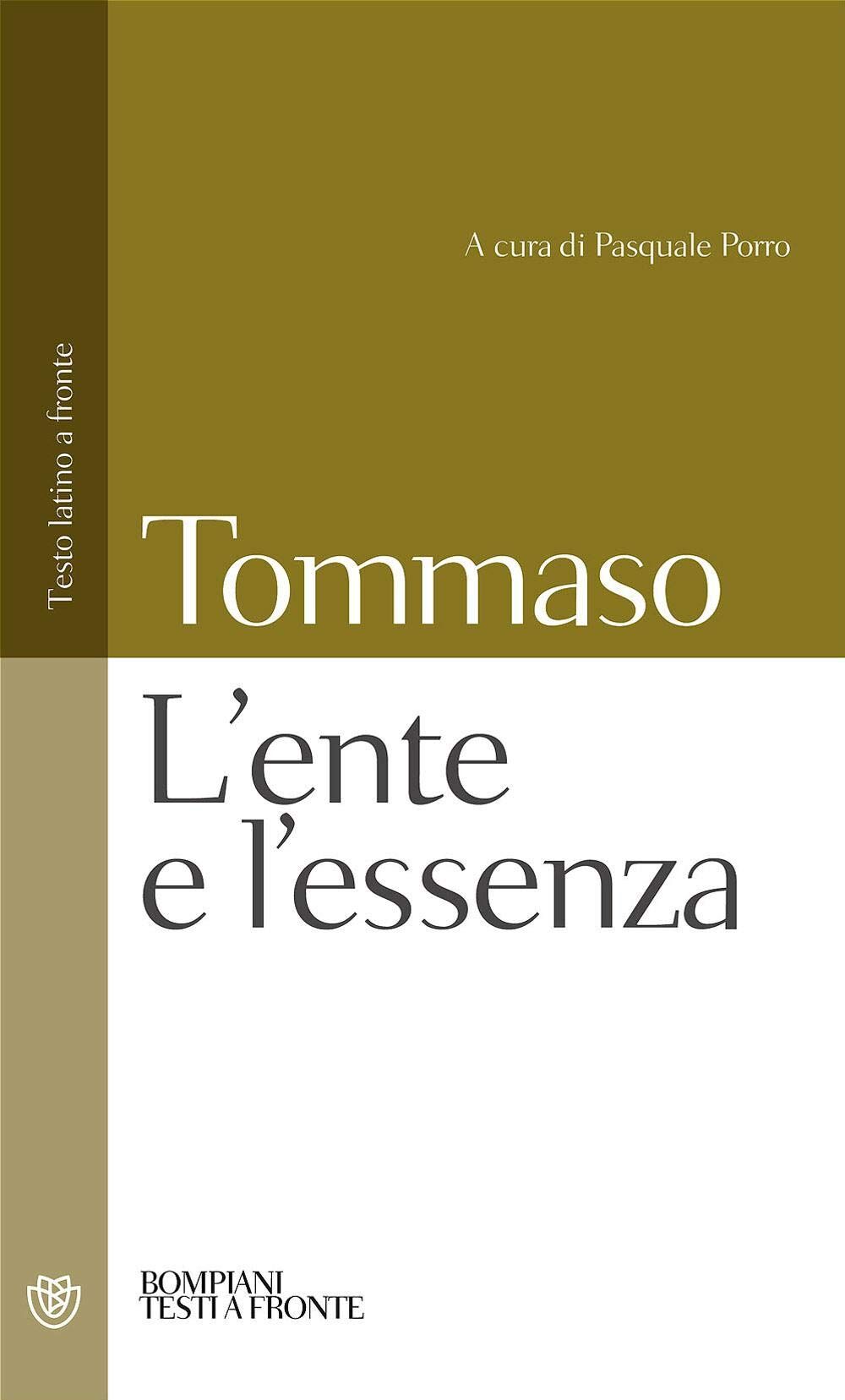 Tommaso, d'Aquino (san) - L'ente e l'essenza: Testo latino a fronte (Testi a fronte) - Preis vom 09.10.2026 07:28:09 h